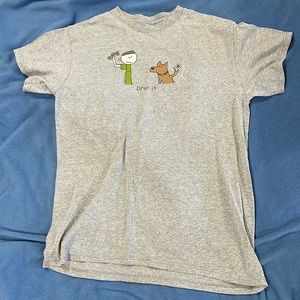 Urban pipeline Graphic Tee, medium. Worn